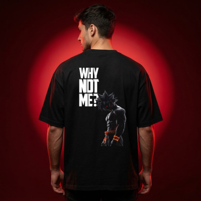 Men's Stylish Premium Drop Shoulder - Black